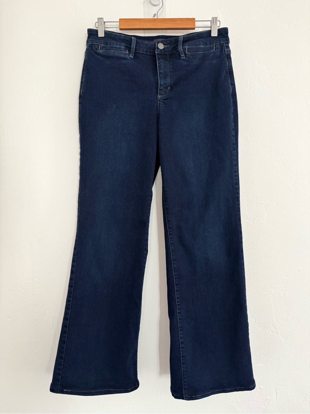 NYDJ Teresa Trouser Jeans in Burbank Wash Dark Blue Lift Tuck Technology Denim - Picture 4 of 11